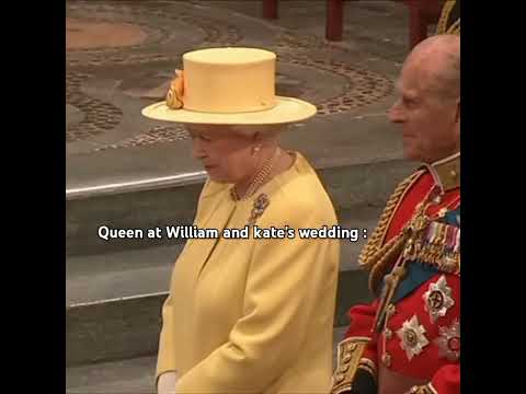 she was happy at diana and kate's wedding #royalwedding #windsorfamily