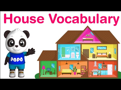 House vocabulary for kids-House vocabulary English-Parts of the house