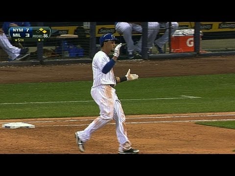 NYM@MIL: Gomez goes 4-for-5 with two RBIs vs. Mets