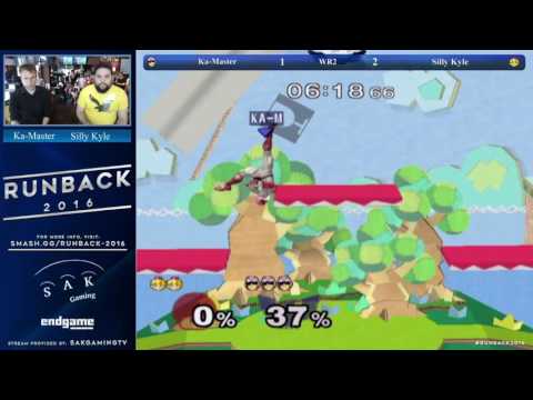 Runback 2016 Melee Singles Pro WR2 - Ka-Master (Luigi) vs Silly Kyle (Peach)
