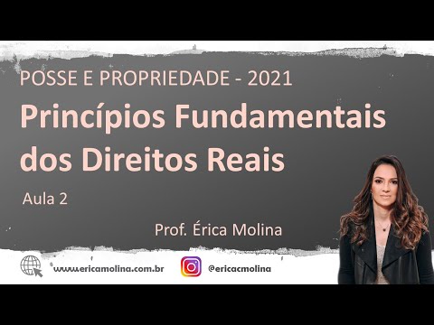 AULA 2 - PRINCÍPIOS FUNDAMENTAIS DOS DIREITO REAIS