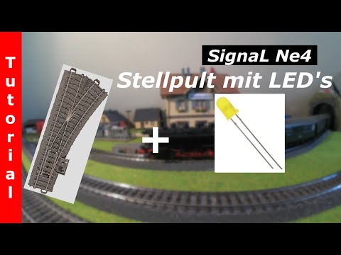 Modellbahn Stellpult selber bauen! Die Weiche und die Led's