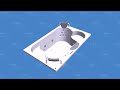 Видео о товаре: Акриловая ванна Riho Claudia 190x120 см без г/м