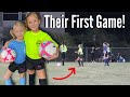 THEIR FIRST SOCCER GAMES OF THE SEASON! / LEAVING IT ALL ON THE FIELD