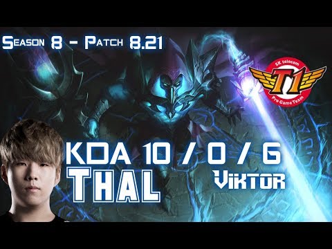 SKT T1 Thal VIKTOR vs JAX Top - Patch 8.21 KR Ranked