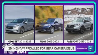 Honda recalls nearly 1.2 million vehicles over rear camera issue