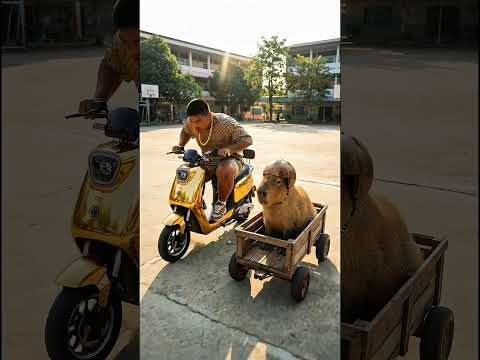 ศึกรถซิ่งสายฟ้า!  🛵⚡️  อัครเดชปะทะเจ้าหมามะพร้าว🦫🥥