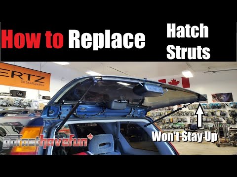 How to Install Rear Hatch Struts Monroe MaxLift (1st Generation Honda CR-V) | AnthonyJ350
