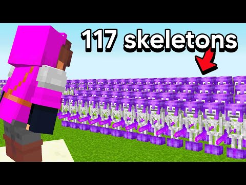 Using 117 Netherite Skeletons to Kill Stacked Players