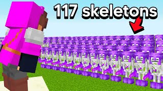 Using 117 Netherite Skeletons to Kill Stacked Players