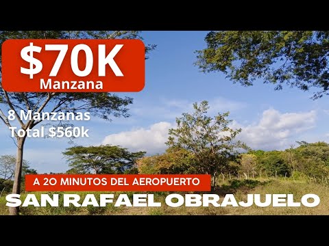 Terreno de 8 manzanas contiguo a la zona urbana de San Rafael Obrajuelo | $560k