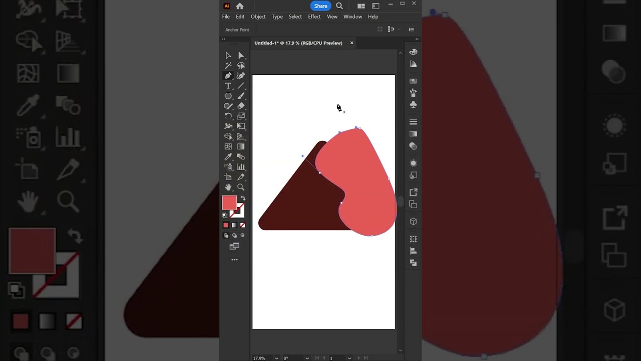 How to create mountain vector in adobe illustrator