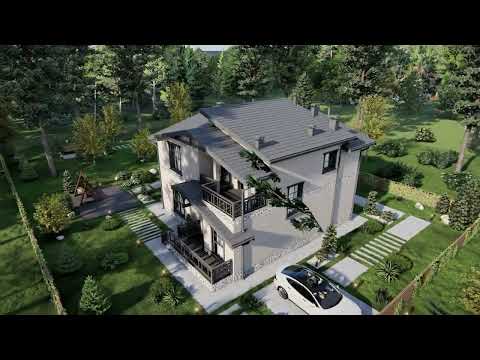 Проект двухэтажного дома DTE-186