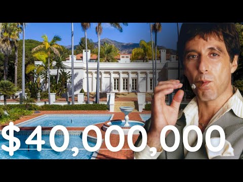 $40 Million | Inside Tony Montana’s Montecito home from the “Scarface” movie