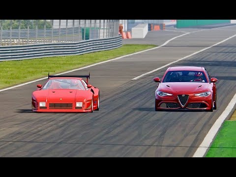 Alfa Romeo Giulia Quadrifoglio vs Ferrari 288 GTO Evoluzione