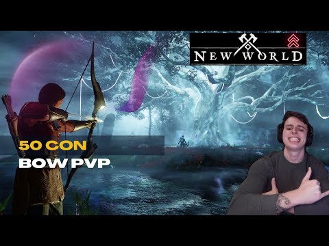 THE 50 CON DREAM! NEW WORLD BOW PVP!