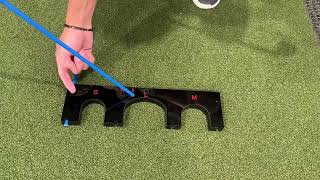 FINGER TEN Golf Training Aid Gate with 6 Alignment Sticks for Golf Swing Indoor Outdoor Golf Trainin