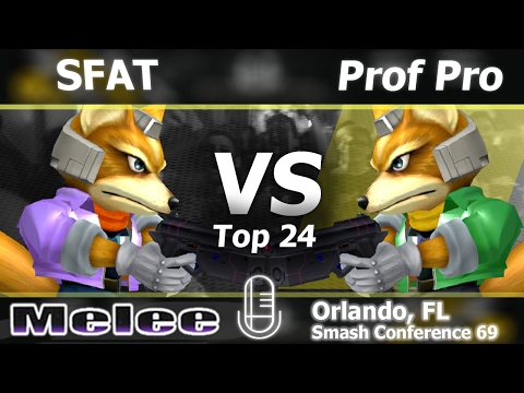 CLG|SFAT (Fox) vs. Professor Pro (Fox) - Melee Top 24 - SC:69