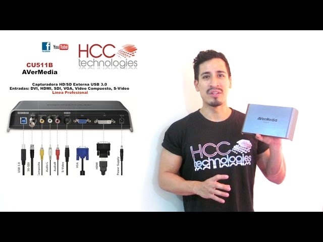 Vídeo relacionado con Tarjeta de Captura USB C Video Grabber, Compatible con NTSC PAL y ADC, S Video y CVBS a Dispositivo de Captura de Video USB Tipo C 2.0 para Windows 10/7/2000 XP Vista, para OS X