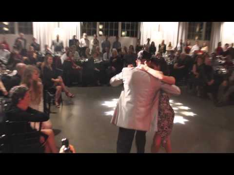  Donato Juarez  and  Carolina del Rivero  are  dancing  at  Portland tango festival  in  2015
