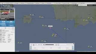 preview picture of video 'Flight History, flying path of missing AirAsia QZ8501 SUB-SIN PK-AXC'