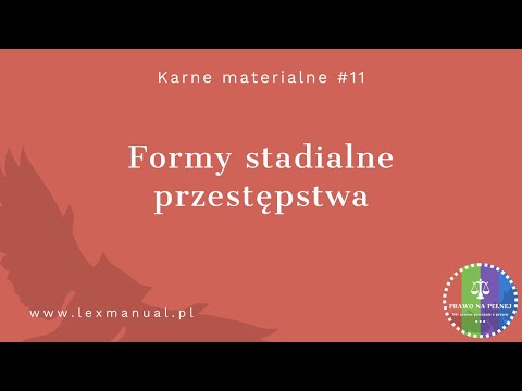 Criminal Material #11 - Stages of the crime