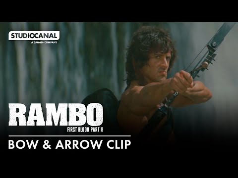 RAMBO FIRST BLOOD PART II - Bow and Arrow Clip - Sylvester Stallone