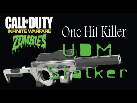 UDM Stalker is a one hit killer on zombies till round 29 Epic variant gameplay review COD IW