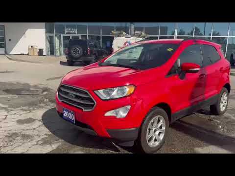 2020 Ford EcoSport SE 4WD in Red for sale at Pine Tree Ford in Woodbridge, ON