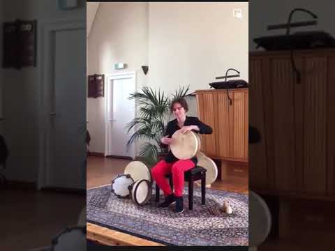 #percussion #shorts 9 - funky #bendir Nora Thiele