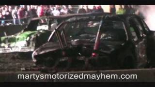 preview picture of video 'Part 5 Richmond Fair Demo Derby 2010 8 Cylinder Heat'