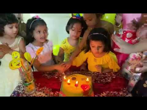 Smiley themed birthday decoration