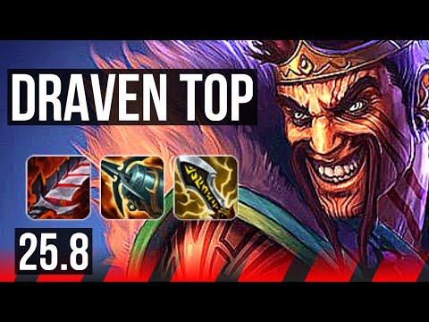 DRAVEN vs JAYCE (TOP) | 600+ games | KR Master | 25.8