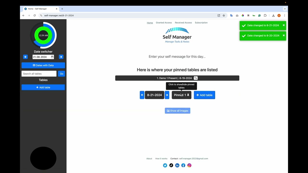 Self Manager demo video