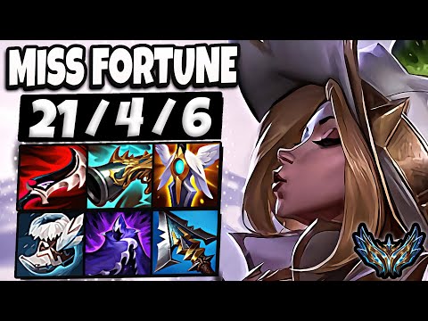 Miss Fortune vs Aphelios ADC [ Quadra Kill ] Korea Challenger Patch 13.18 ✅