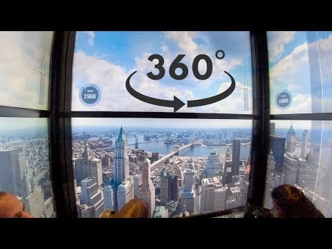 Spektakulärer Aufzug One World Trade Center Observatory | NYC | 360/VR 4K