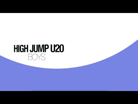 National Junior Championships U20. High Jump. Boys