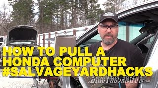 How To Pull a Honda Computer #SalvageYardHacks