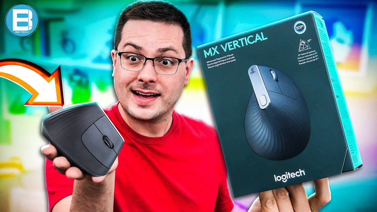 O INCRÍVEL MOUSE que CUIDA do SEU PULSO! Logitech MX Vertical! DESIGN e TECNOLOGIA!
