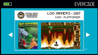 'Log Jammers' Game Capture from Evercade (Mega Cat Studios Collection 1 Cartridge)