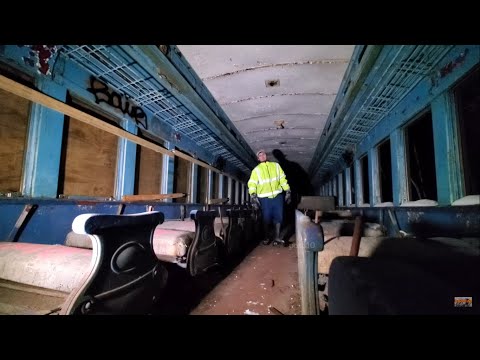 Frigid Weather Scary Exploration Of Abandoned Railway Siding With Train
