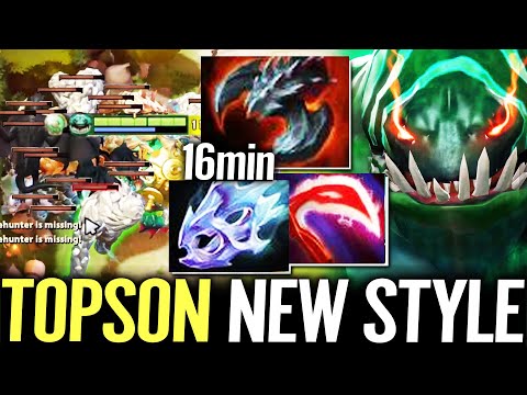 🔥 TOPSON Tidehunter NEW STYLE MID — 16m Satanic + Desolator + Moonshard MAX Physic META Dota 2 Pro