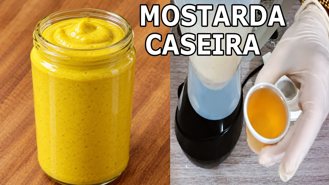 Como Fazer Mostarda Caseira #Culinária 💛 MARILENE SARAH FIALHO