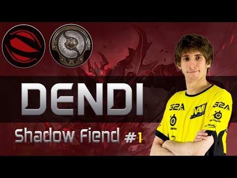 NaVi Dendi plays ShadowFiend [Blink Eul build 13-0 vs Team MvP] Dota 2 [TI5 Group]