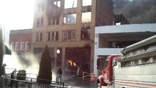 preview picture of video 'Libby Building Fire 2/25/12'