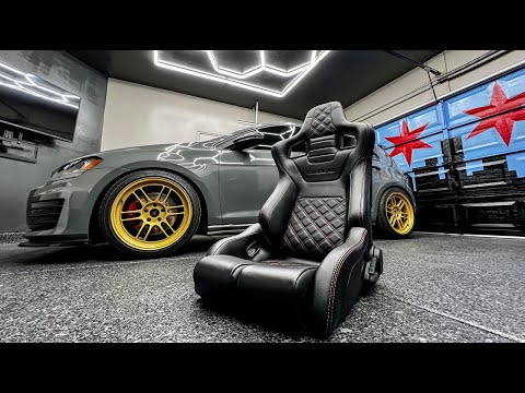 Installing Corbeau RRS seats in my GTI MK7.