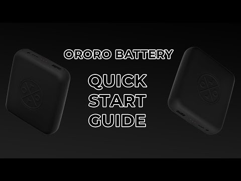 ororo heated apparel Battery Quick Start Guide