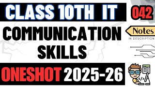 Communication Skills | Class 10 IT 402 | Complete One Shot | 2025-26 | BOARDS