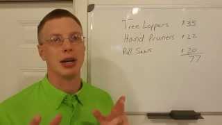 Earn over $500 a day by yourself pruning trees from the ground