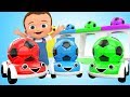 Baby Hammer 3D Soccer Balls Cars Toys to Learn Colors for Kids - Toddlers Learning Video